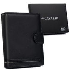 4U Cavaldi Klasična moška denarnica z elegantnimi šivi