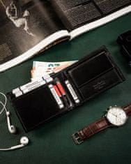 Pierre Cardin Klasična, elegantna moška denarnica iz naravnega usnja