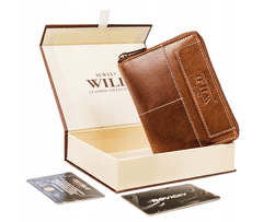 Always Wild Velika, navpična usnjena denarnica s sistemom RFID