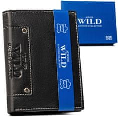 Always Wild Moška usnjena denarnica brez zunanje zaponke