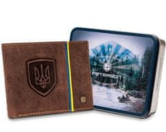Peterson Moška denarnica iz nubuka z grbom Ukrajine