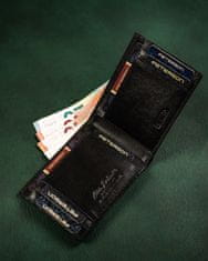 Peterson Moška denarnica iz naravnega karbonskega usnja
