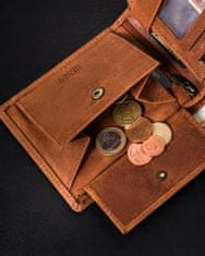 Peterson Moška denarnica brez zaponke iz nubuk usnja
