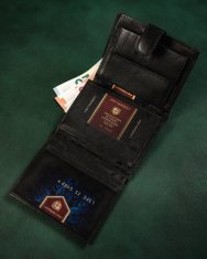 Peterson Velika, usnjena moška denarnica z RFID sistemom