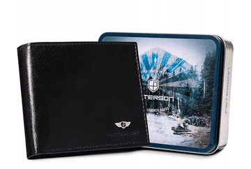 Peterson Velika, usnjena moška denarnica brez zaponke