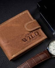 Always Wild Usnjena moška denarnica z zaponko