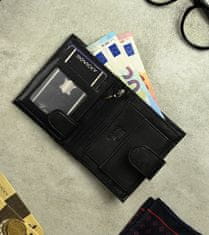 RONALDO Mala, usnjena moška denarnica na zaponko