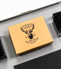 Always Wild Velika, pokončna moška denarnica iz naravnega usnja