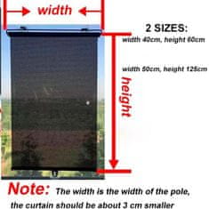 Zložljiv senčnik za avto in okna z zaščito pred žarki UV, odlično blokiranje sončnih žarkov, preprečuje pregrevanje prostora, odlična izbira za avto, dom in pisarno, dve velikosti, SunShade, 60 cm
