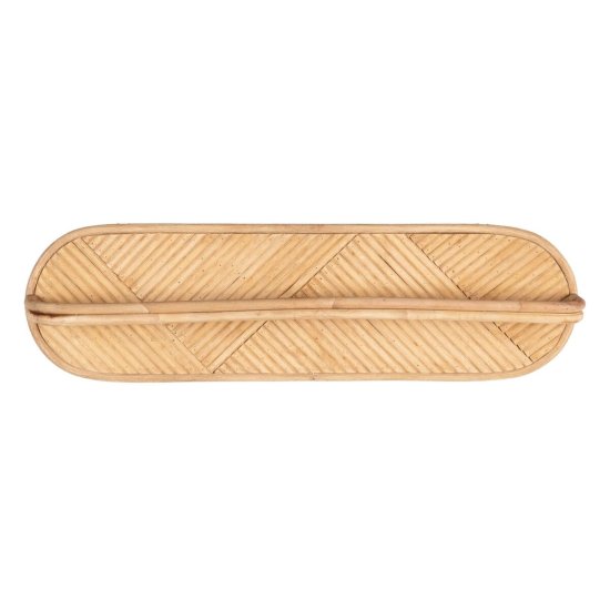 slomart Držalo za brisače 62,5 x 10,5 x 18,5 cm Naravni ratan