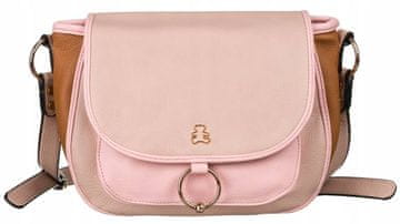 Lulu Castagnette Ženska kurirska torba iz eko usnja z zavihkom