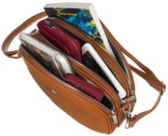 David Jones Klasična majhna ženska kurirska torbica iz ekološkega usnja