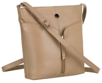 Peterson Ženska usnjena kurirska torba z nastavljivim trakom