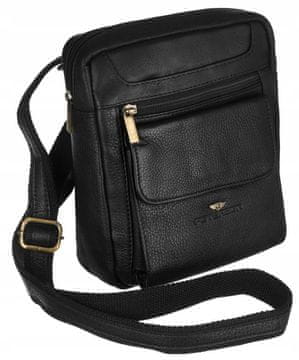 Peterson Moška kurirska torba iz naravnega usnja