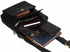 Peterson Moška kurirska torba iz naravnega usnja