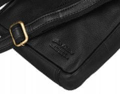 Peterson Moška kurirska torba iz naravnega usnja