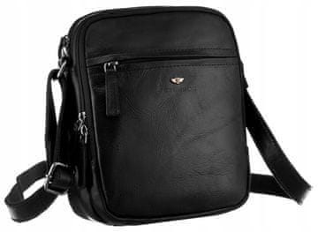 Peterson Moška kurirska torba iz naravnega usnja