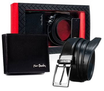 Pierre Cardin Darilni set: usnjena denarnica in moški pas