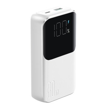 shumee Mini power bank 10000mAh z vgrajenimi kabli JR-PBC06 30W bela