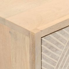 Greatstore Predalnik 55x30x76 cm trden mangov les in železo