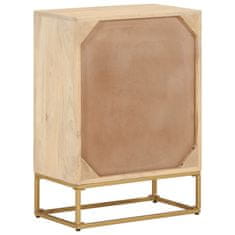 Greatstore Predalnik 55x30x76 cm trden mangov les in železo