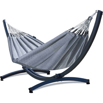 Potenza Viseča mreža MEDELLIN DOUBLE 230x160 cm + jekleni okvir za visečo mrežo TYTAN