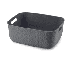 Curver Košarica M Softex, 12.5l, temno siva