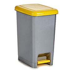 BigBuy Plastični koš za recikliranje s pedali (3 kosi)