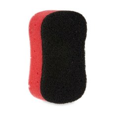 BigBuy Ščetka za čiščenje črno rdeča pena abrazivna vlakna 7,3 x 4 x 12,3 cm (40 enot)