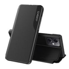 HURTEL Etui pokrowiec z klapką i podstawką do Xiaomi Redmi Note 12 5G / Poco X5 5G Eco Leather czarne