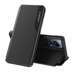 HURTEL Etui pokrowiec z klapką i podstawką do Xiaomi 13 Lite Eco Leather czarne