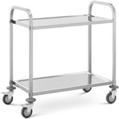 shumee Gostinski natakarski voziček za postrežbo 2 polici 95 x 50 cm do 72 kg