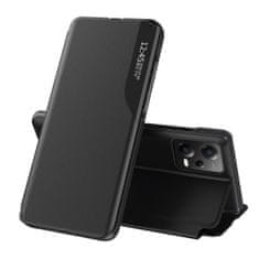 HURTEL Etui pokrowiec z klapką i podstawką do Xiaomi Redmi Note 12 Pro / Poco X5 Pro 5G Eco Leather czarne