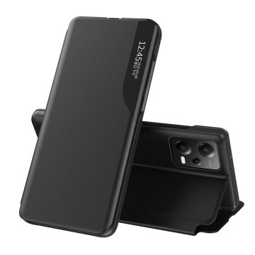HURTEL Etui pokrowiec z klapką i podstawką do Xiaomi Redmi Note 12 Pro+ Eco Leather czarne