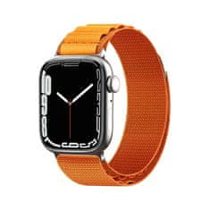 shumee Pašček z zaponko iz alpskega jekla za Apple Watch 38 / 40 / 41 mm oranžen