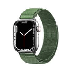 shumee Pašček z zaponko iz alpskega jekla za Apple Watch 38 / 40 / 41 mm zelen