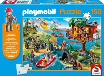 Schmidt Sestavljanka Playmobil Hiša na drevesu 150 kosov + figurica Playmobil