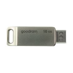 NEW Goodram spominska kartica 16 GB USB 3.2 Gen 1 USB / USB-C OTG ODA3 srebrna