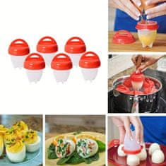 Silikonske skodelice za jajce, Pripomoček za Kuhanje Jajc ( 6 kosov) BOILCUP