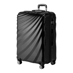 Rowex Velik družinski potovalni kovček Pulse, črn, 77x47x33 cm (109l)