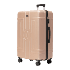 Rowex Velik družinski potovalni kovček s ključavnico TSA Casolver, šampanjec, 76x50x30 cm (93l)