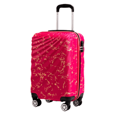 Rowex Priročen potovalni kovček Pulse brindle, Pink brindle, 56x34x24 cm (40l)