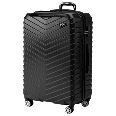 Rowex Velik družinski potovalni kovček Horizon, črn, 77x47x33 cm (109l)