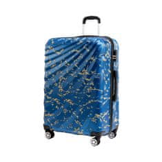 Rowex Srednji univerzalni potovalni kovček Pulse brindle, Blue brindle, 68x40x27 cm (66l)