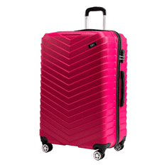 Rowex Velik družinski potovalni kovček Horizon, roza, 77x47x33 cm (109l)