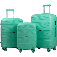 Rowex Izjemno trpežen potovalni kovček Glider Barva: Mint, Velikost: komplet kovčkov (3 kosi)