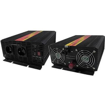 Carspa Napetostni pretvornik CAR2KU-122 12V/230V+USB 2000W, modificiran sinusni