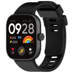BStrap Silicone pašček za Xiaomi Redmi Watch 4, black