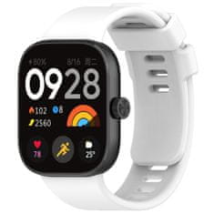 BStrap Silicone pašček za Xiaomi Redmi Watch 4, white