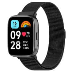 BStrap Milanese pašček za Xiaomi Redmi Watch 3 Active / Lite, black